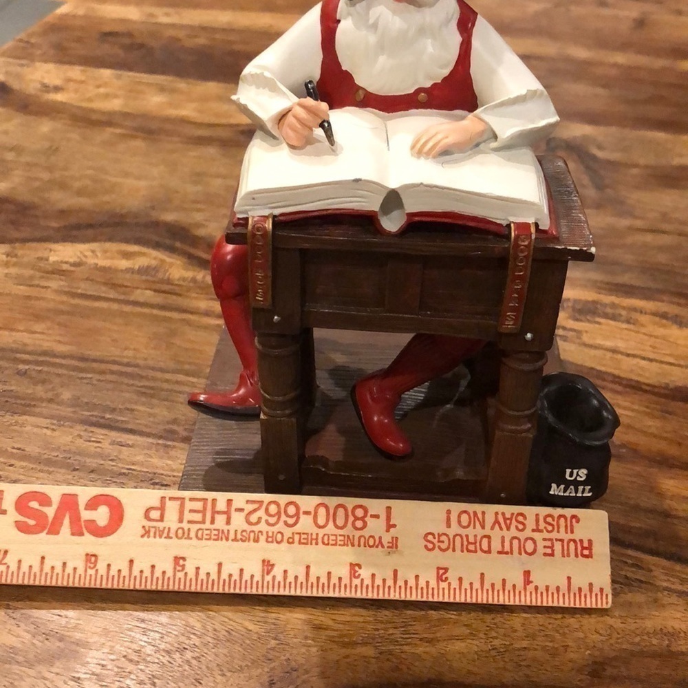 Norman Rockwell Santa’s List Figurine - Picture 8 of 8